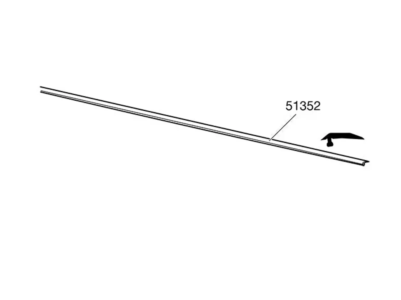 Billede 1 - Thule gummeliste antihyl 1550 mm