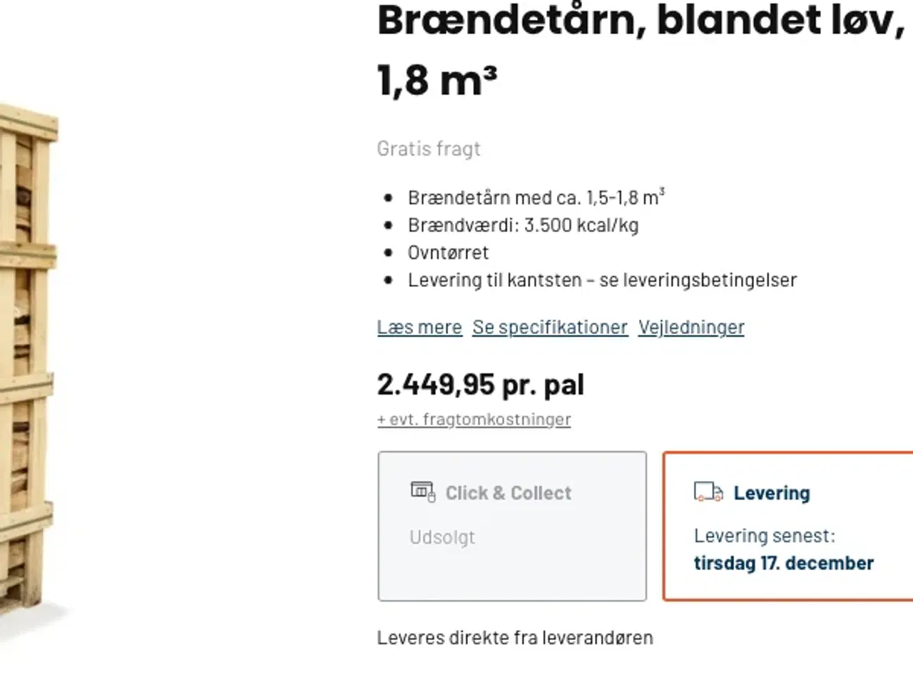 Billede 1 - Brænde