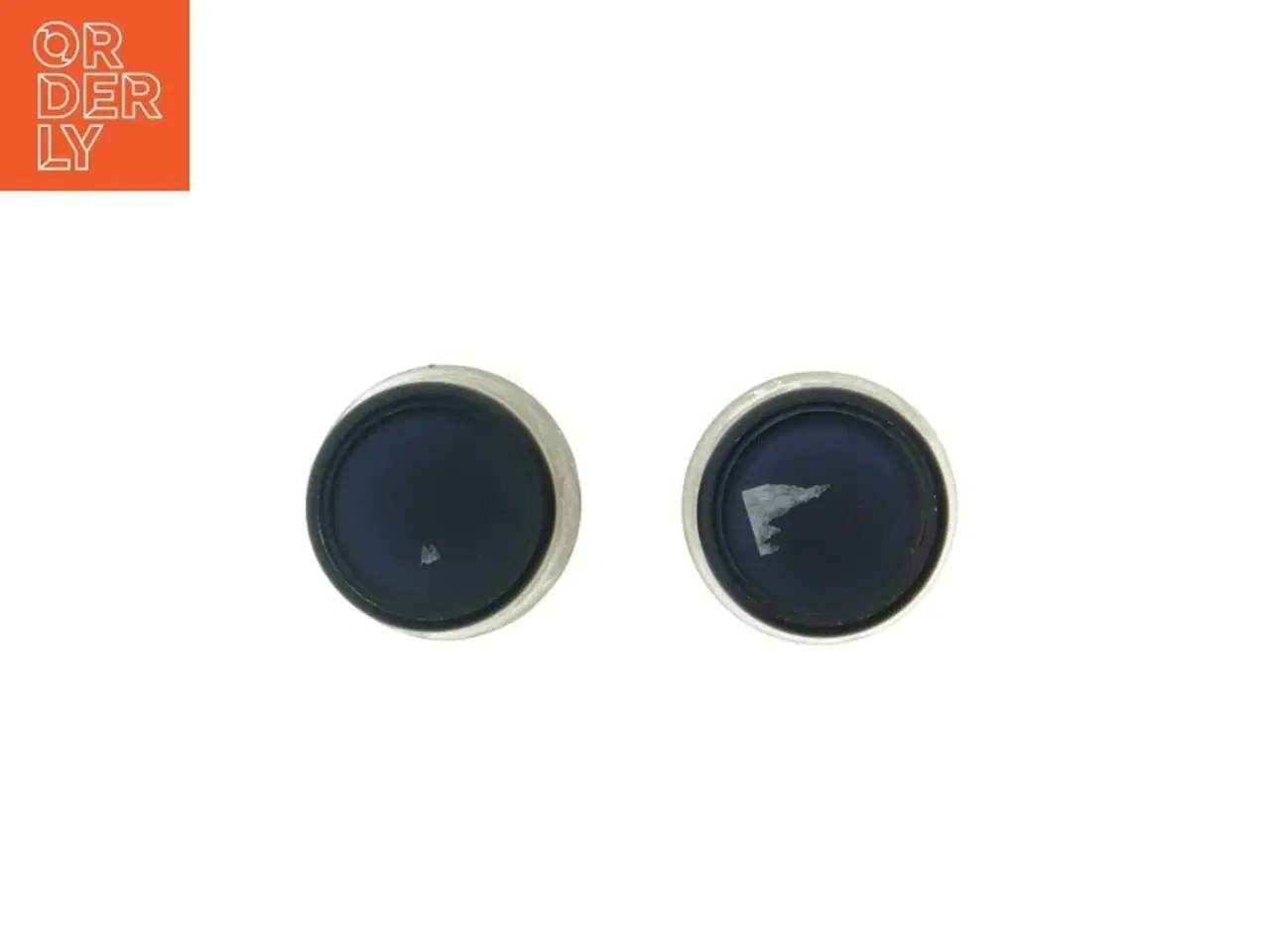 Billede 3 - To stearinlys med edderkopmønster (str. 7x5,5 cm)