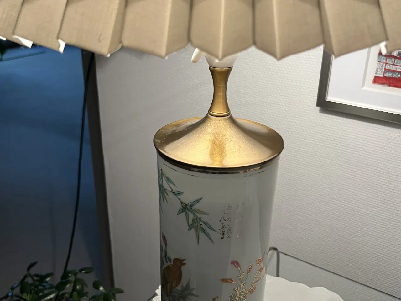 Billede 1 - Flot lampe med skærm