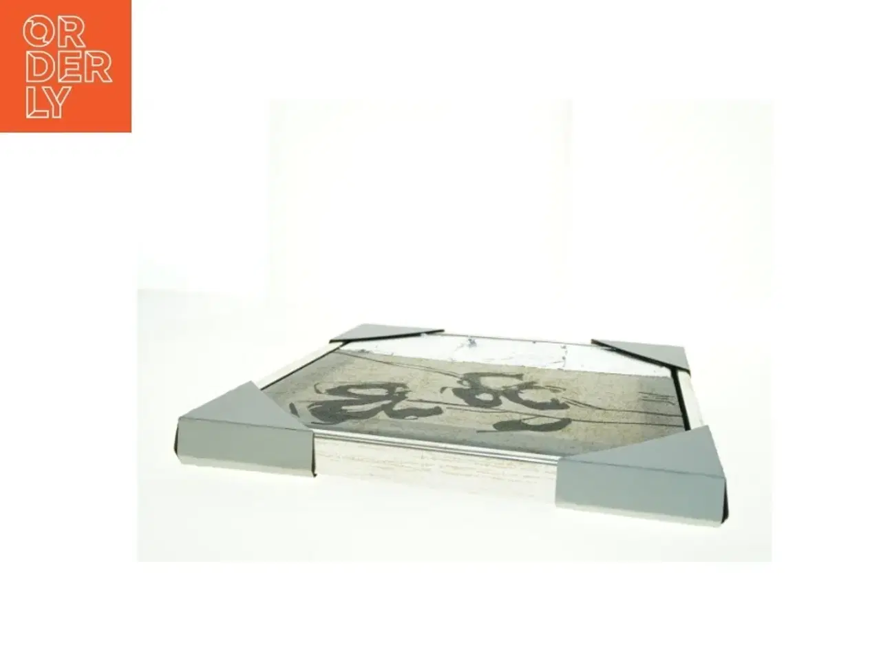 Billede 2 - Indrammet tryk med blomstermotiv (str. 44 x 44 cm)