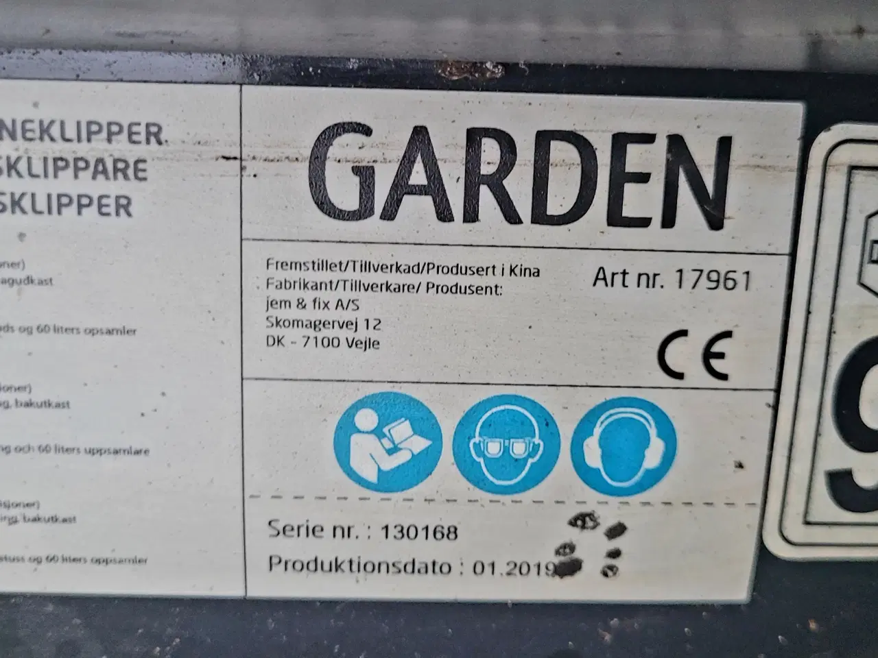 Billede 7 - Garden DYMIP70FE plæneklipper