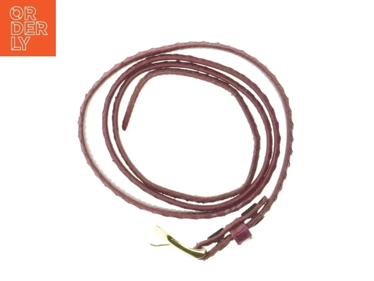 Billede 3 - Læderbælte i pink (str. 94 cm)