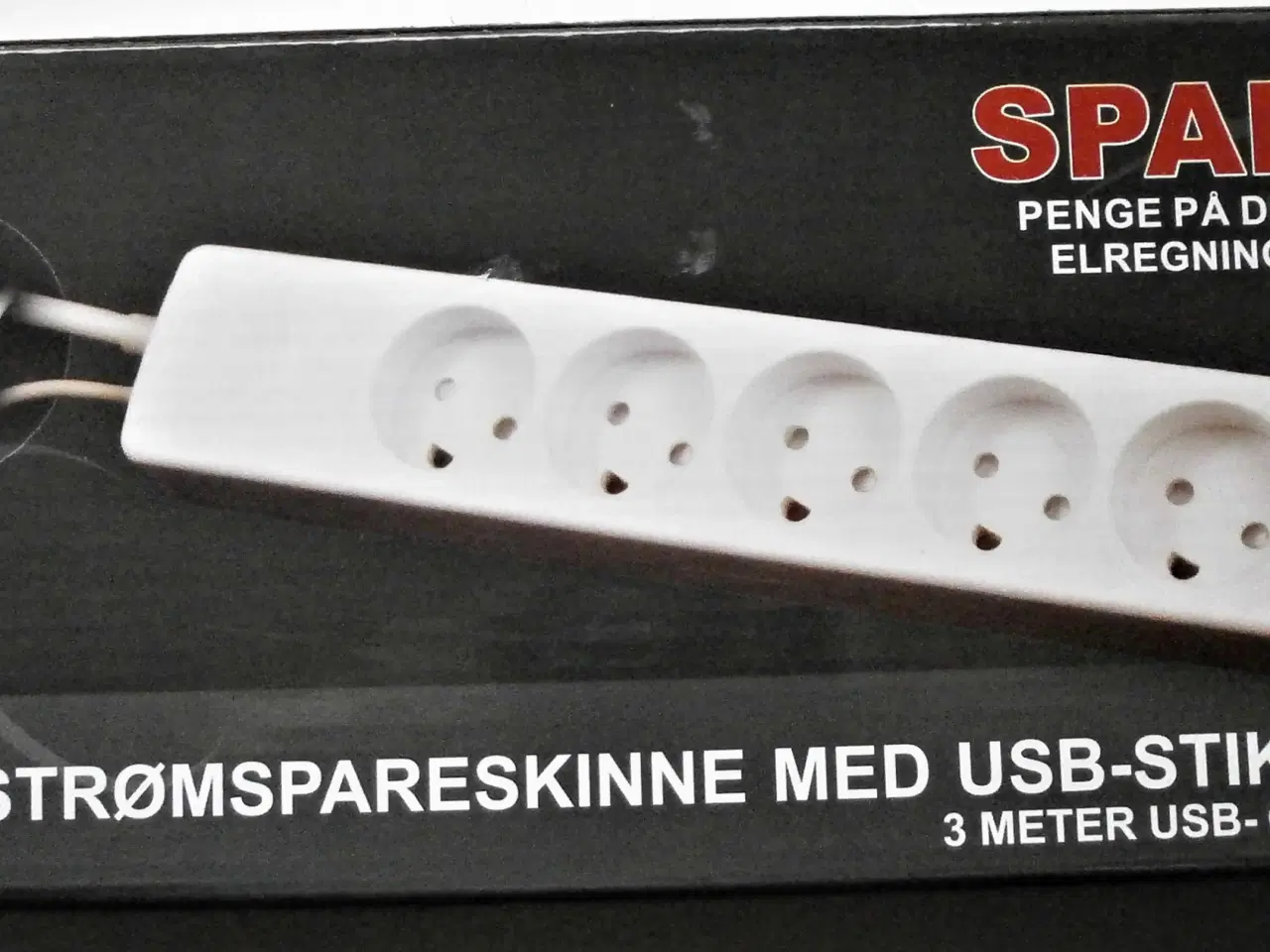 Billede 1 - PC Strømspareskinne med USB-stick