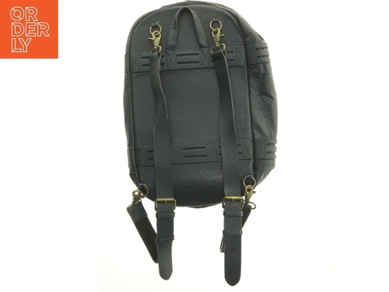Billede 7 - Sort rygsæk i læder fra Motorius (str. 51 x 38 cm)