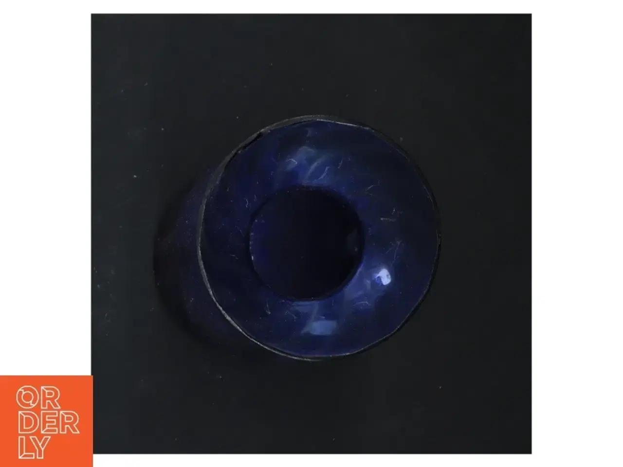 Billede 3 - Blå glasvase, til hyacinter (str. 20x9 cm)