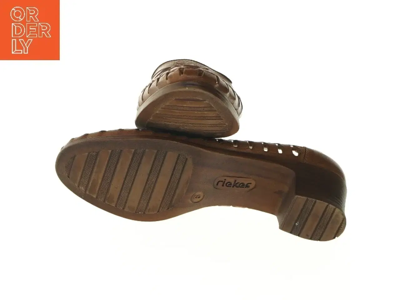 Billede 5 - Brune vintage lædersko med hæl i størrelse 39 fra Rieker (str. 39 )