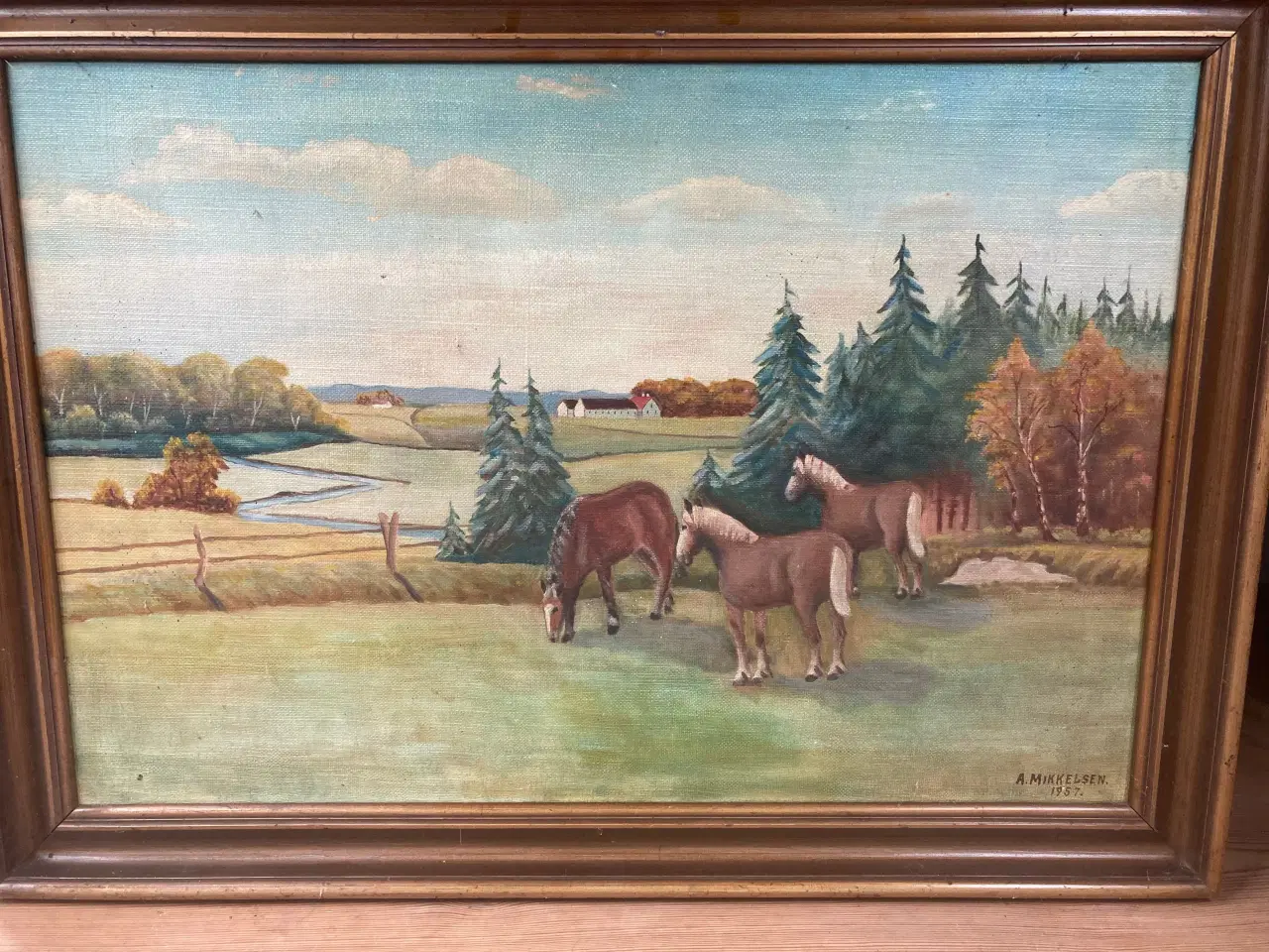 Billede 1 - Maleri af heste