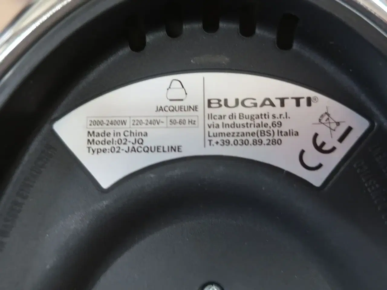 Billede 2 - El-keddel BUGATTI JAQUELINE 02-JQACRNU med smokey håndtag