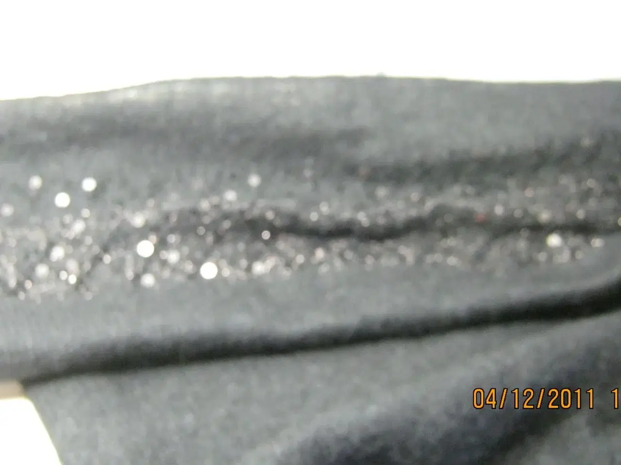 Billede 4 - Mohair tørklæde med pailleter, sort