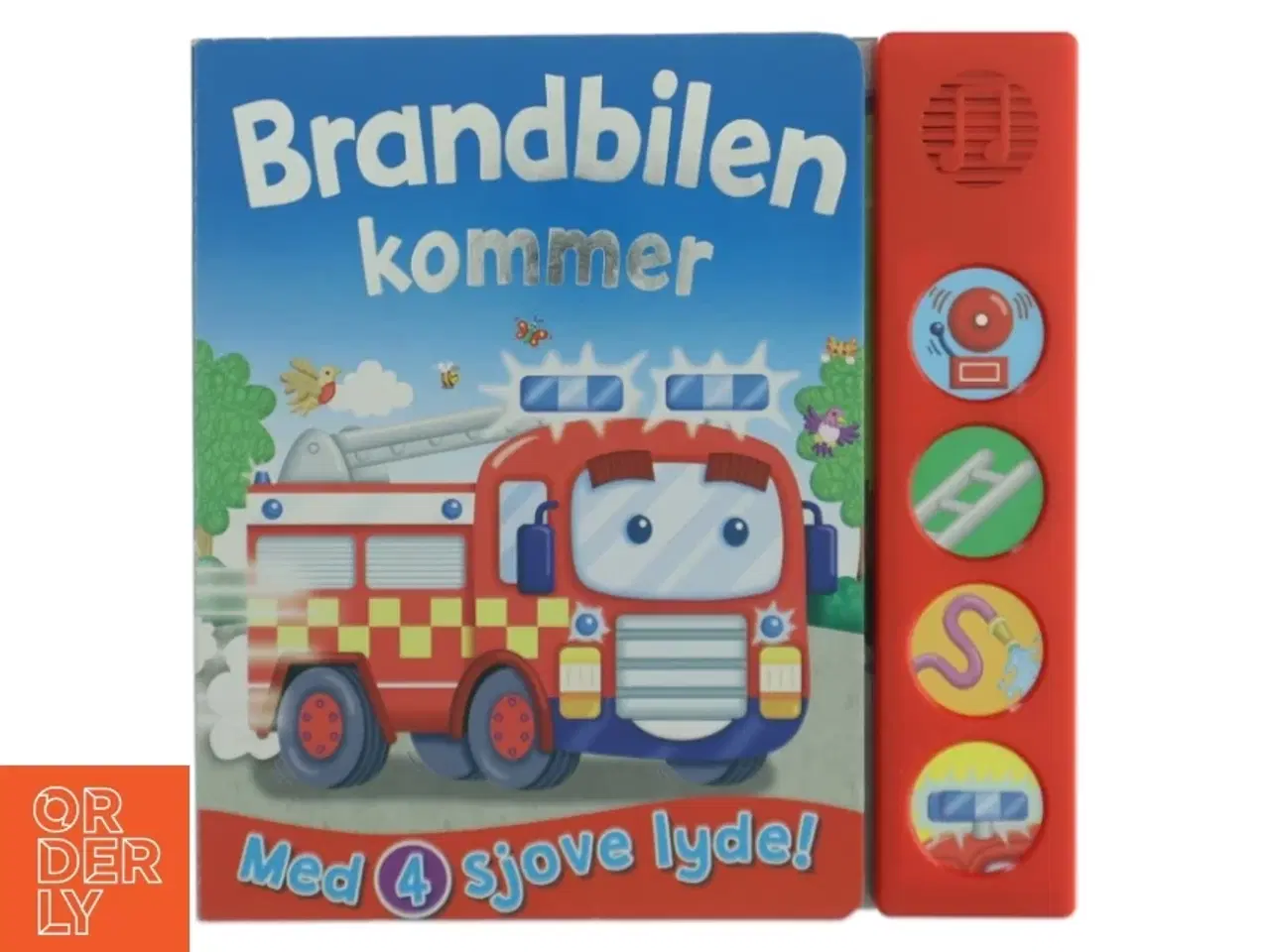 Billede 1 - Brandbilen kommer, med 4 sjove lyde! (Bog)