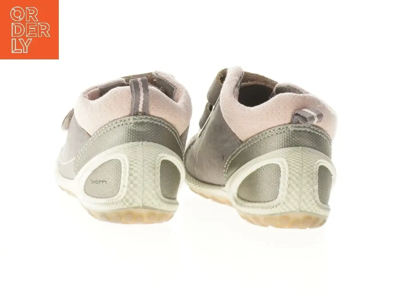 Billede 4 - Grå og pink børnesko med velcro fra Ecco (str. 23)