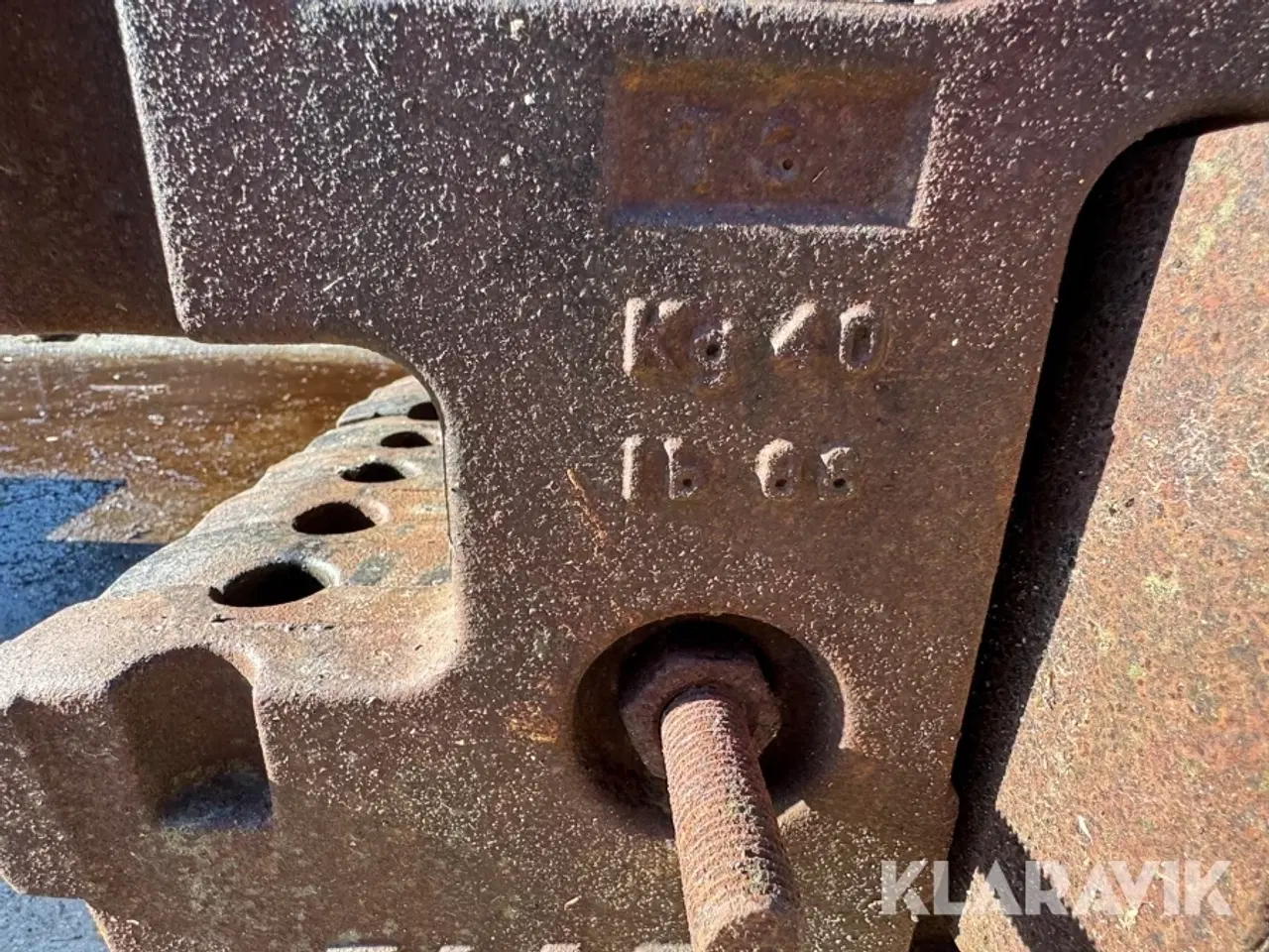 Billede 10 - Vægtklods FIAT 320 kg i alt