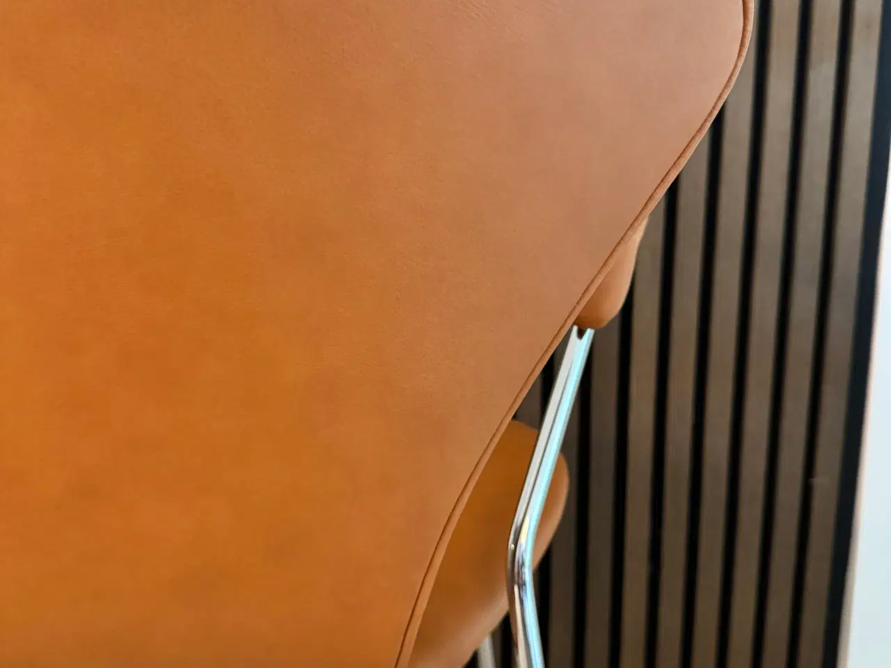 Billede 4 - AJ Syver Stole Armlæn 6 stk. Cognac Læder