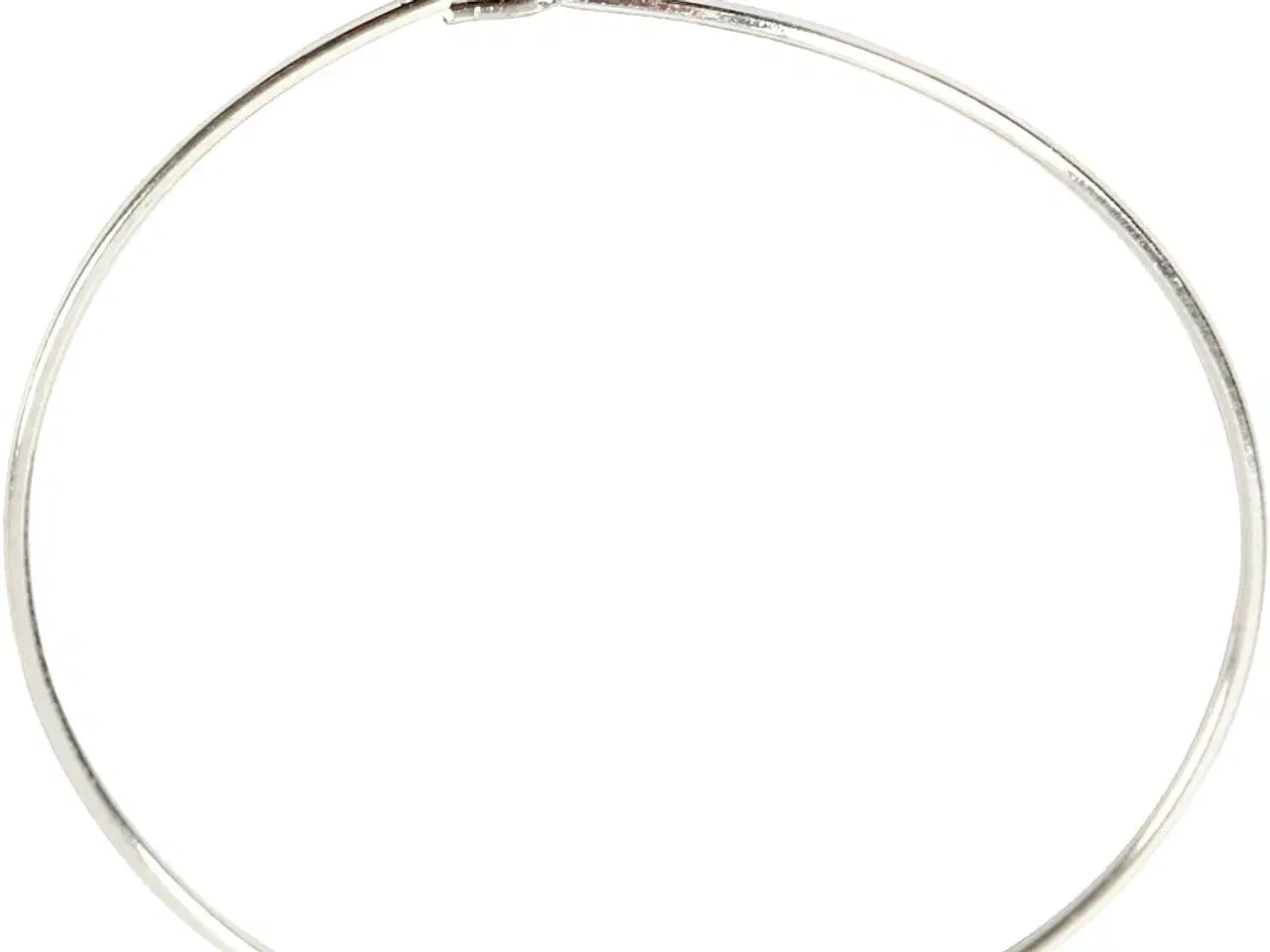 Billede 1 - Forsølvede creoler 30 mm - 6 stk. til smykkeprojekter