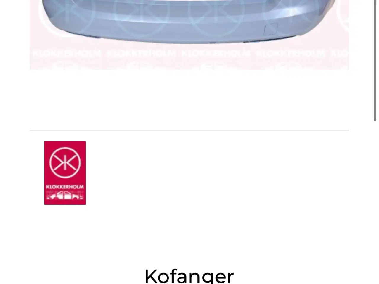 Billede 1 - Opel astra k bagkofanger