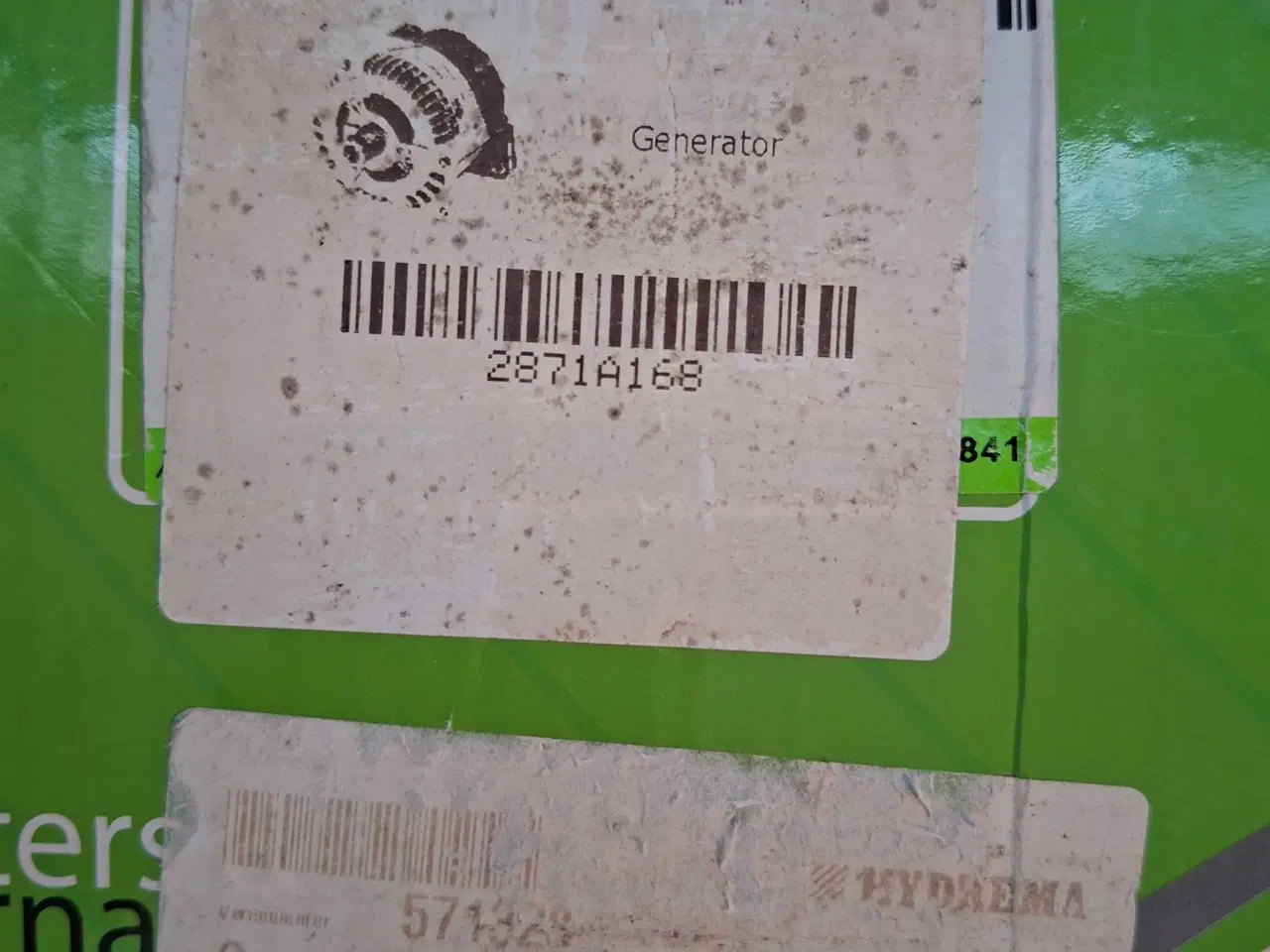 Billede 4 - Generator til Hydrema / Perkins 85 Amp