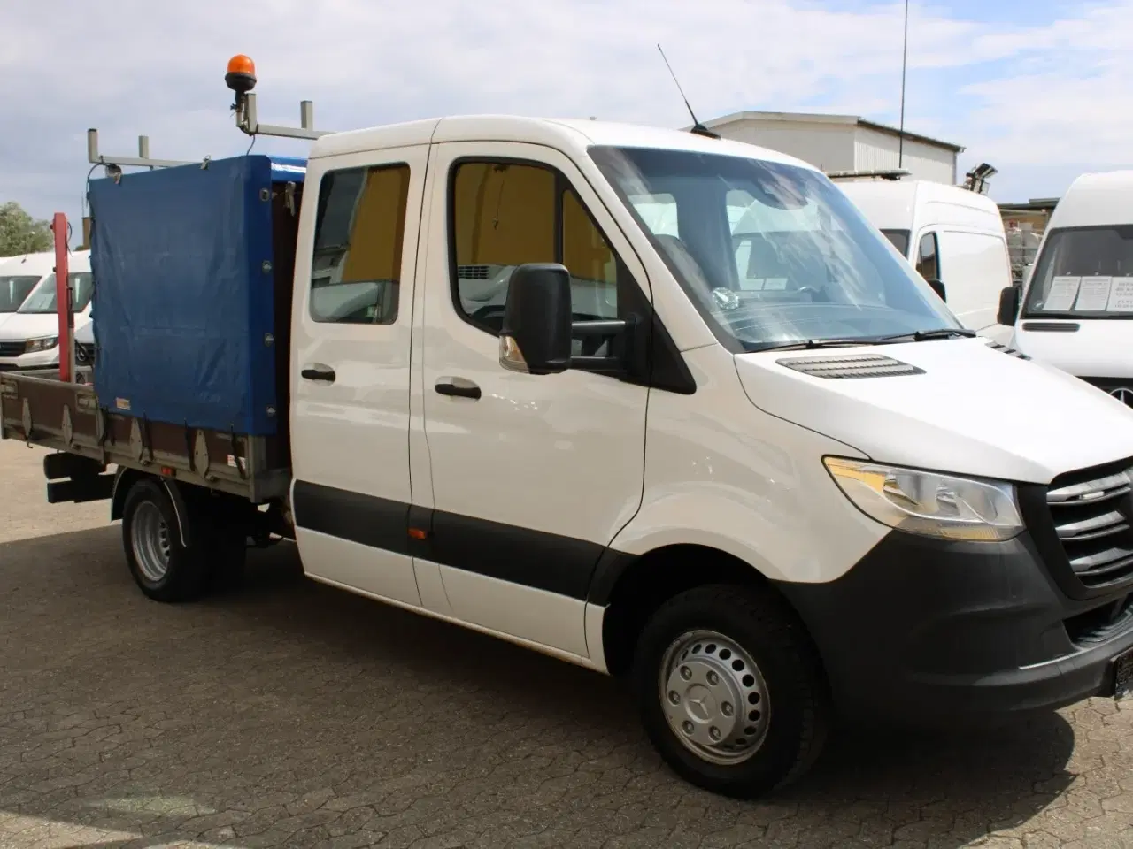 Billede 3 - Mercedes Sprinter 516 2,2 CDi A2 Mandskabsvogn m/lad RWD