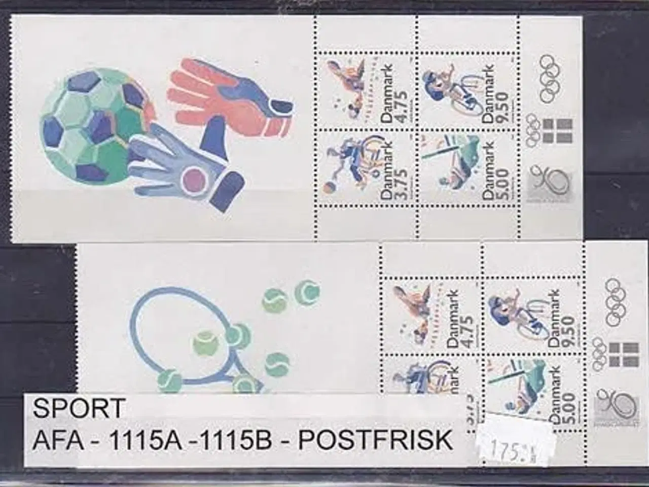 Billede 1 - Sport AFA 1115A -1115B. Postfrisk