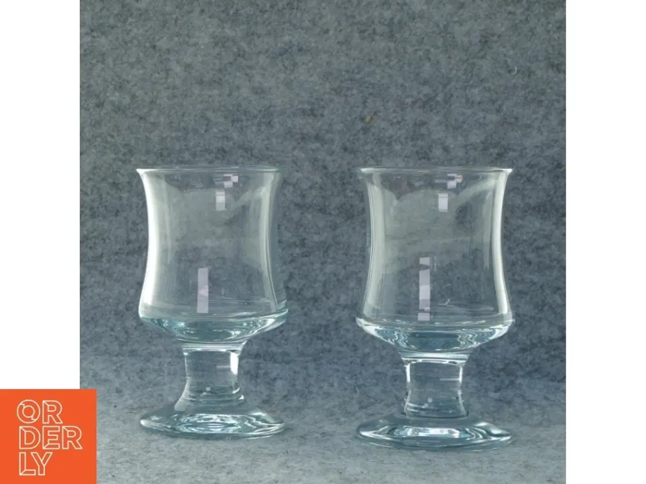 Billede 1 - 2 skibsglas fra Holmegaard (str. 15 x 9 cm)