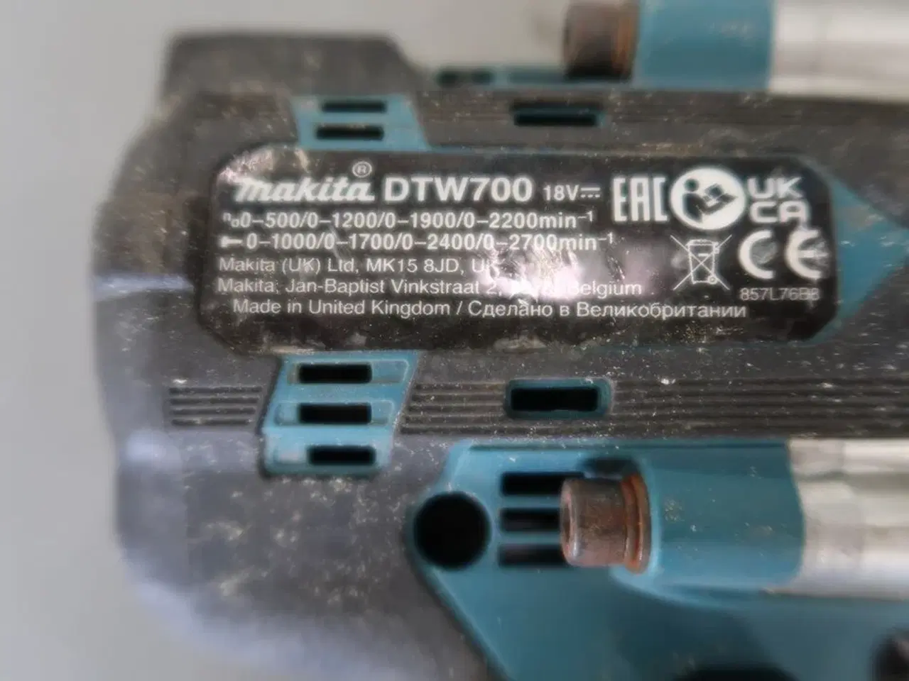 Billede 3 - Slagnøgle MAKITA DTW700