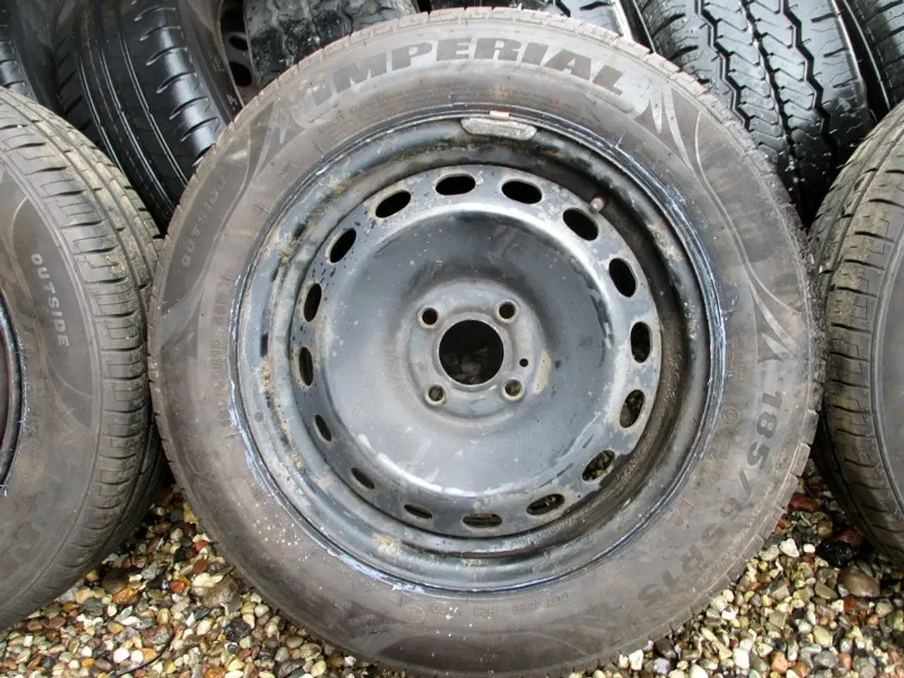 Billede 4 - 15" 4 stk. 4X100 ET40 nav60,1 185/65/15" sommerdæk