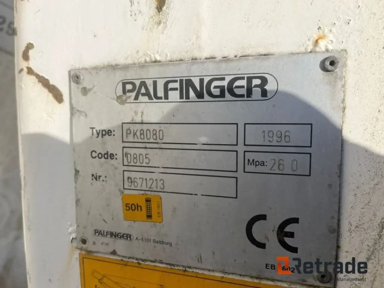 Billede 5 - Palfinger PK 8080 Kran Til montering