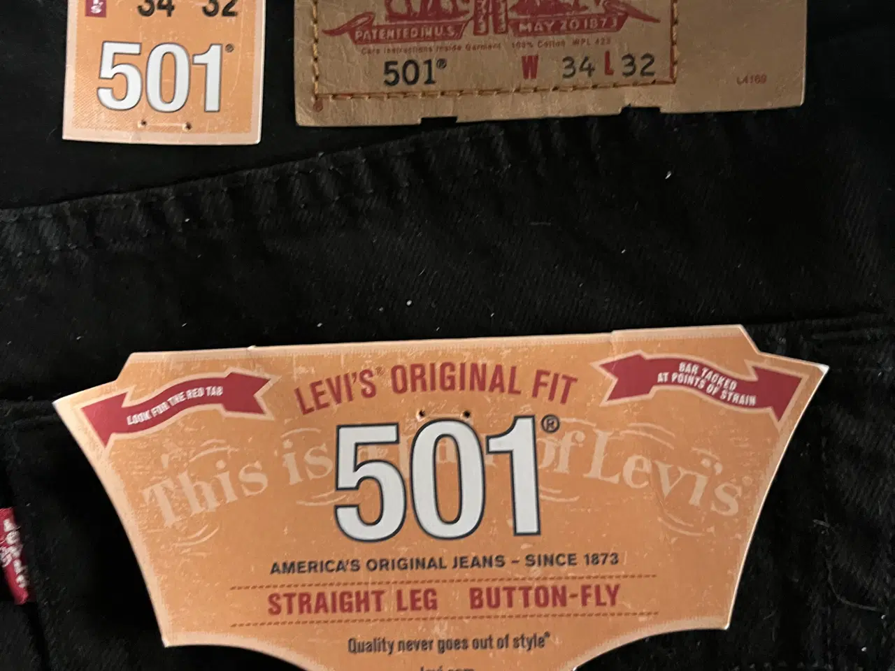 Billede 1 - Levi’s 501, sorte, nye, 34/32