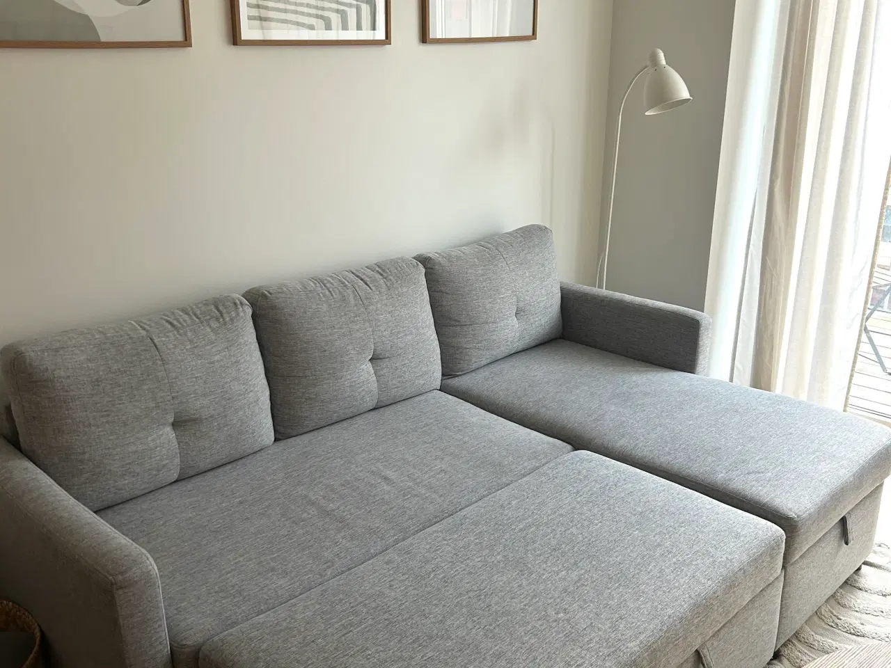Billede 2 - Sovesofa med chaiselong