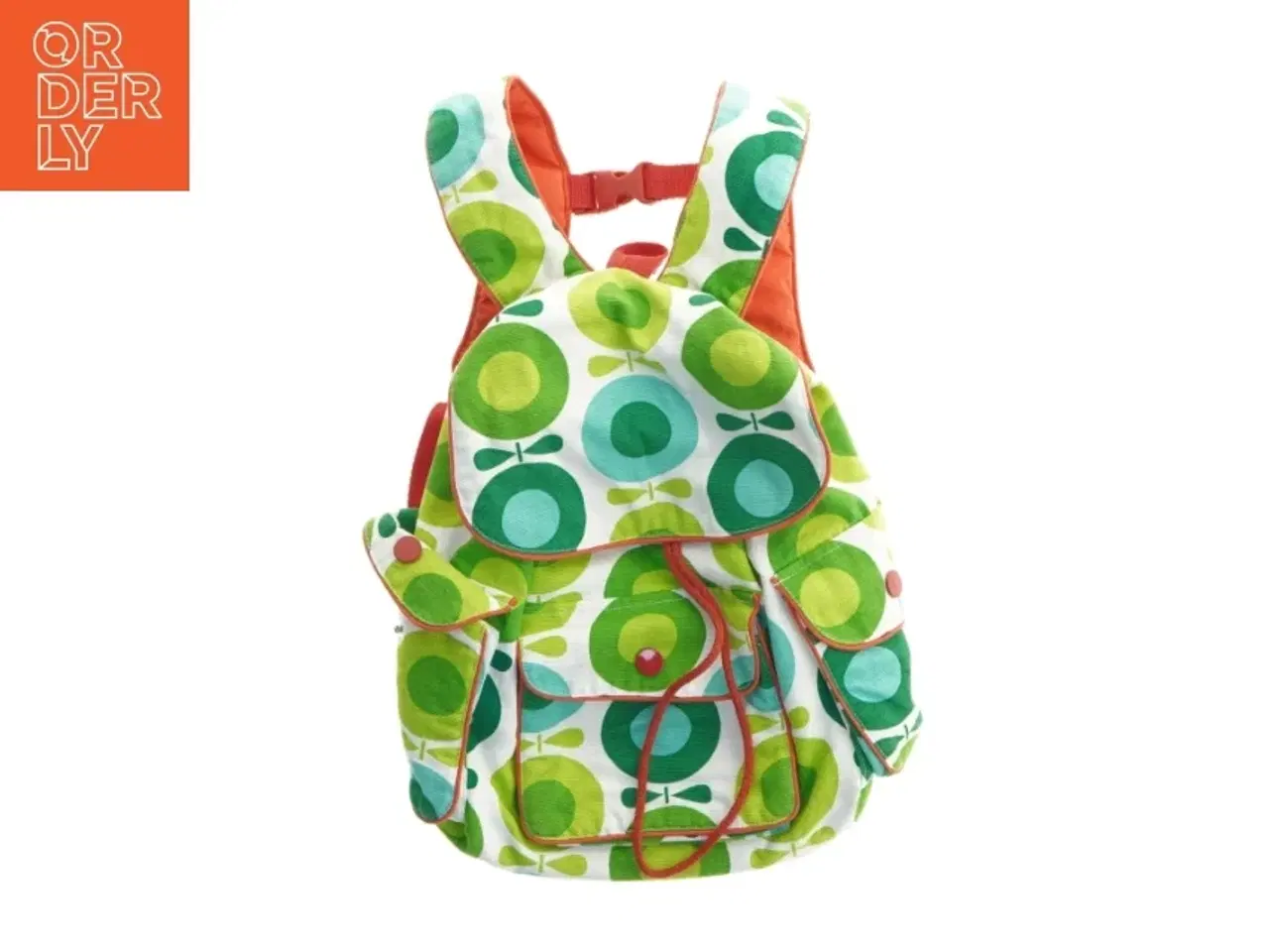 Billede 1 - Børnerygsæk med farverigt mønster fra Katvig (str. 22x25 cm)