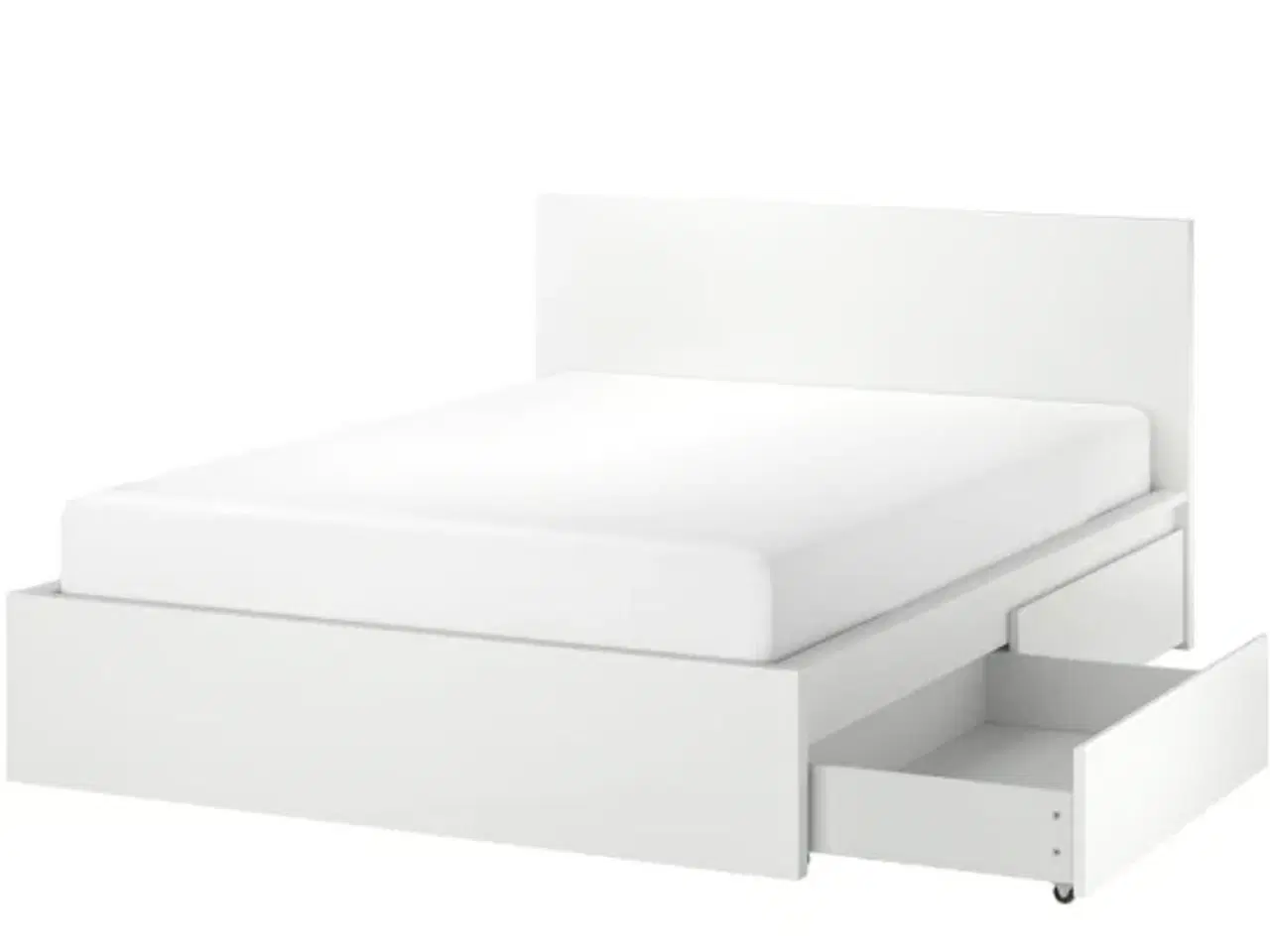 Billede 1 - IKEA Malm sengestel med høj gavl og skuffer