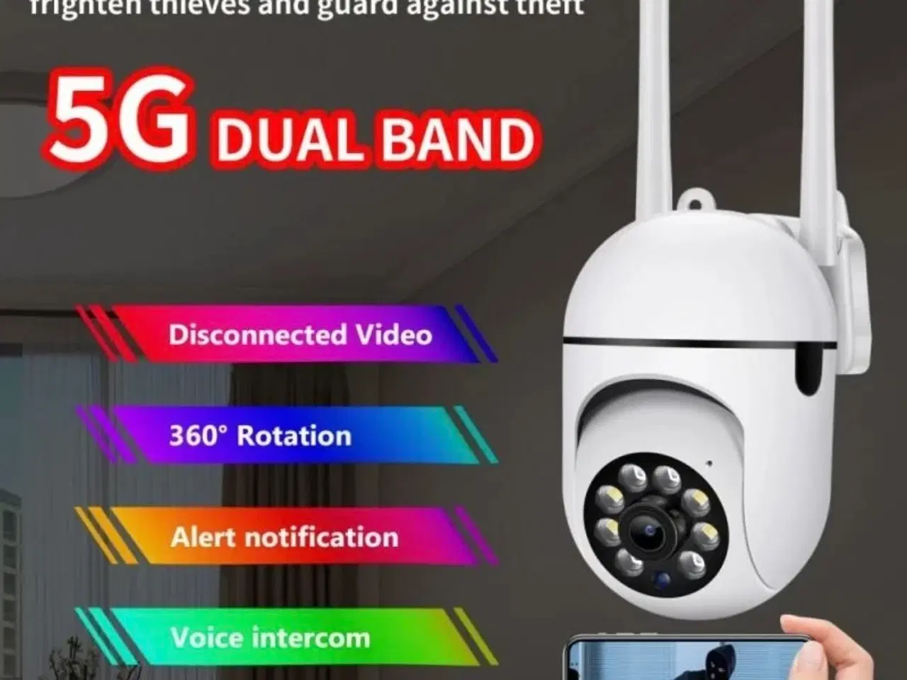 Billede 4 - Nye 5G kamera 5 Mega pixels 4K opløsning og zoom i