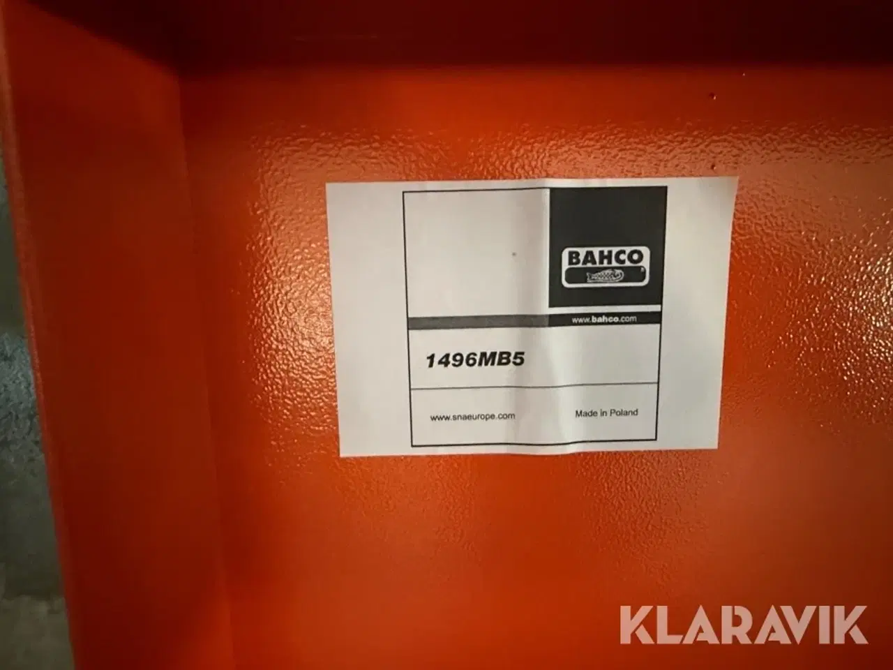 Billede 9 - Opbevaringskasse Bahco 1496MB5