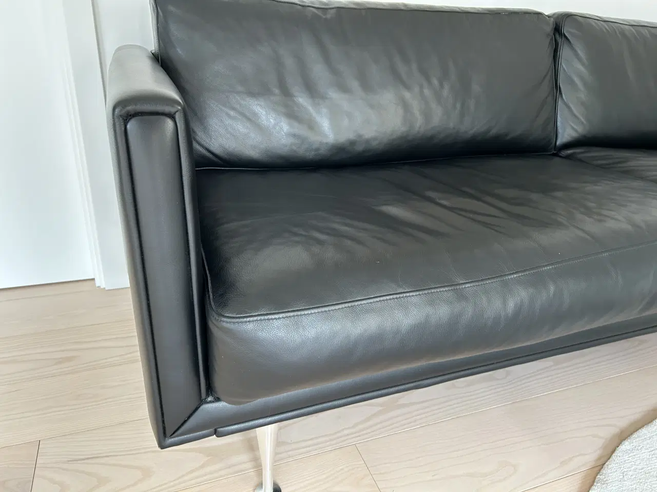 Billede 2 - Lædersofa sort - eksklusiv og velholdt -BUD ØNSKES