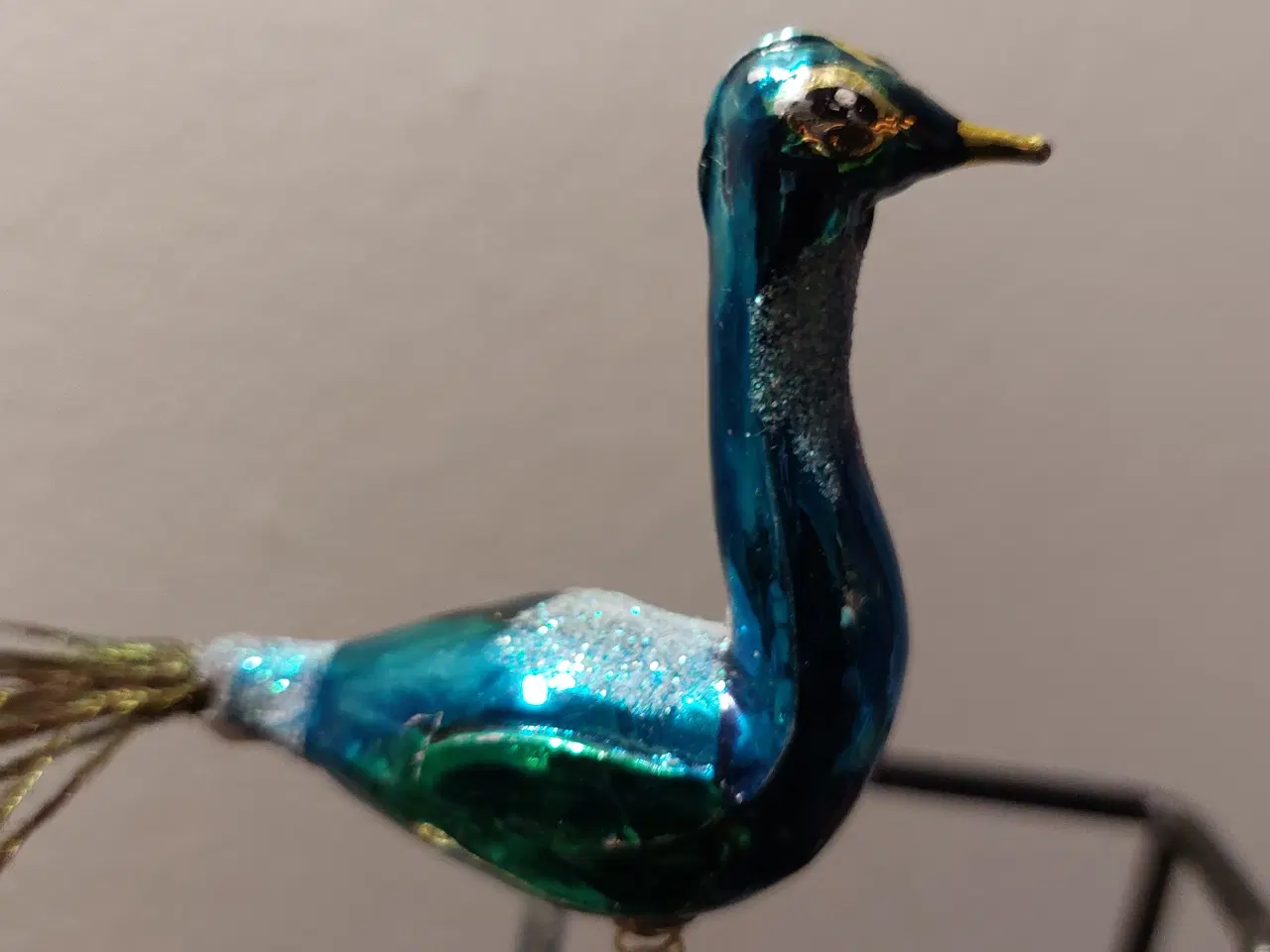 Billede 6 - Julepynt, Gamle Ældre fugle eller påfugl med fjer