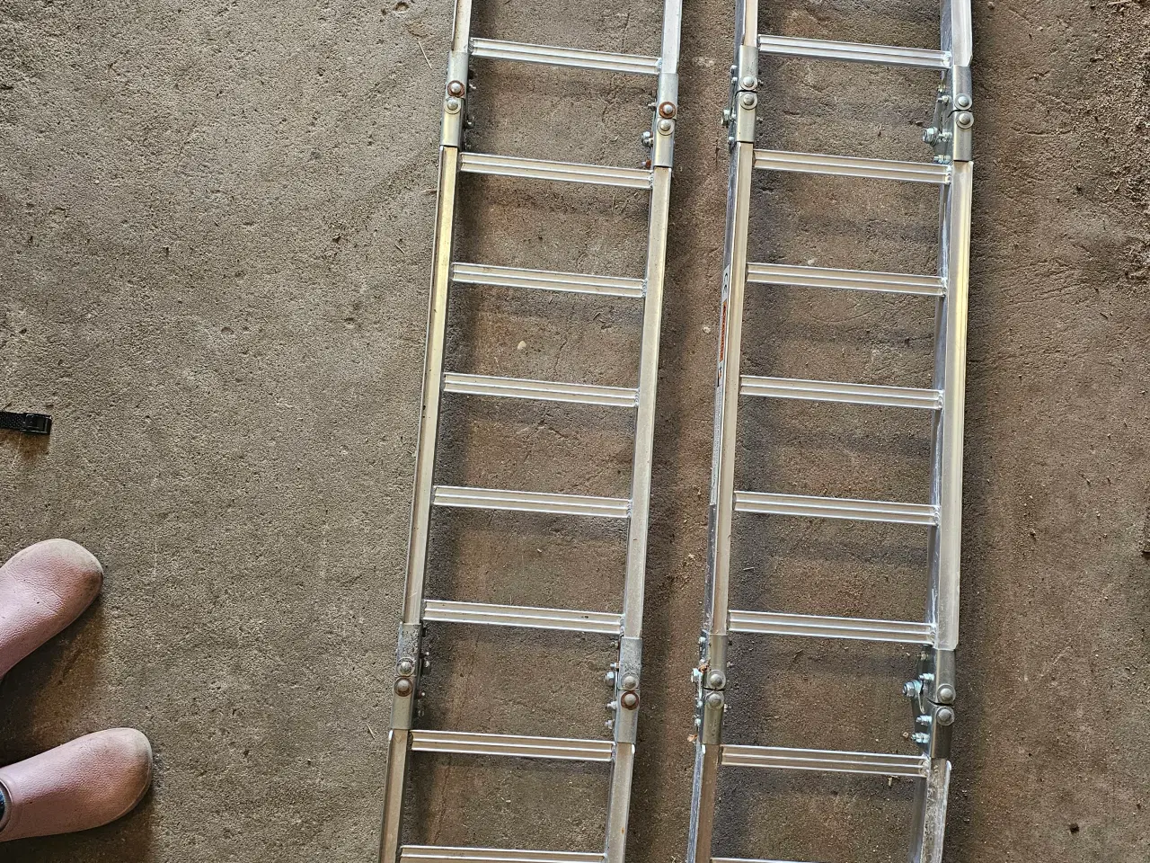 Billede 1 - 2 skt. sammenklappelige alu ramper 