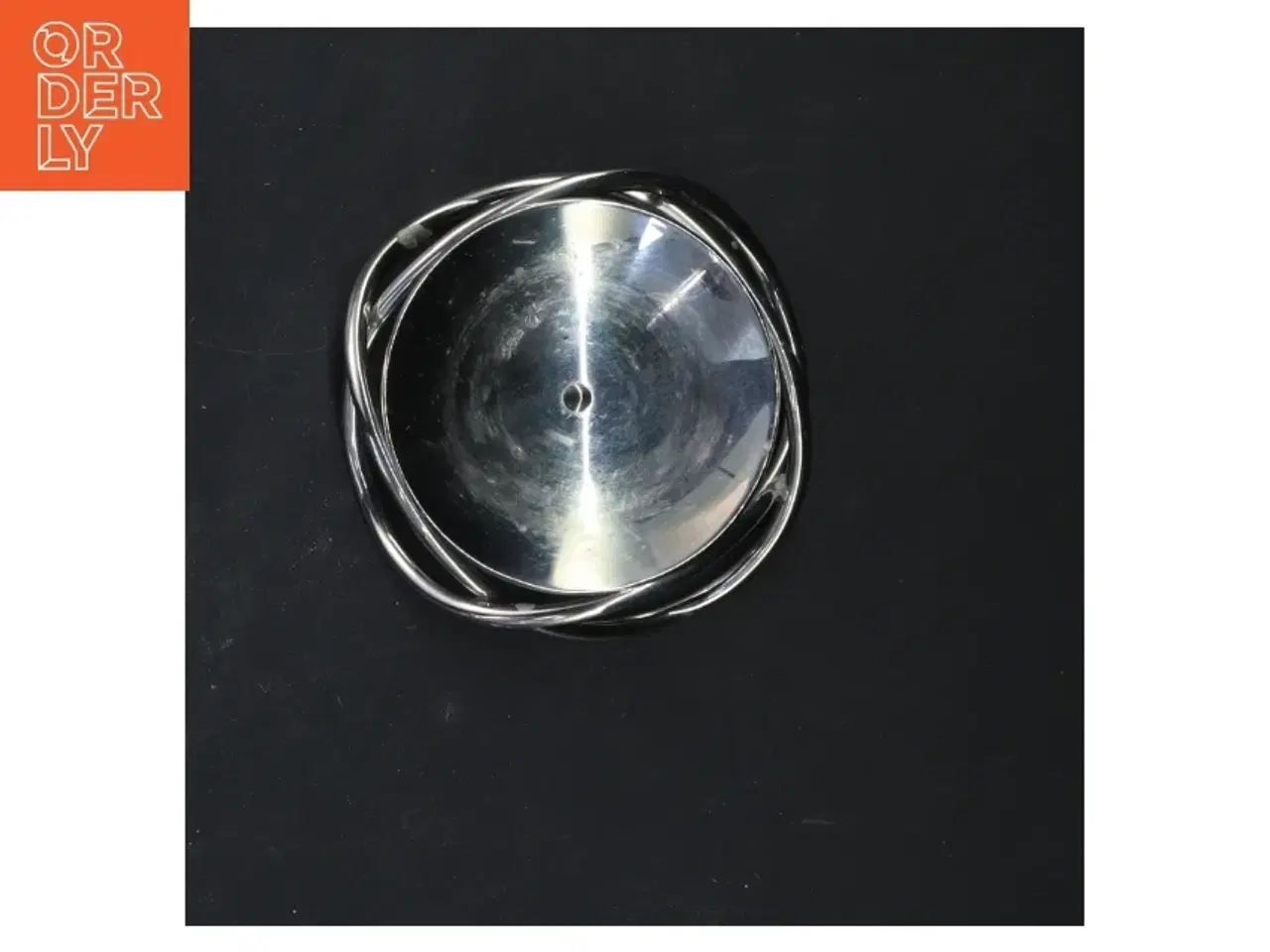 Billede 3 - Metal lysestage fra Georg Jensen (str. 9x4 cm)