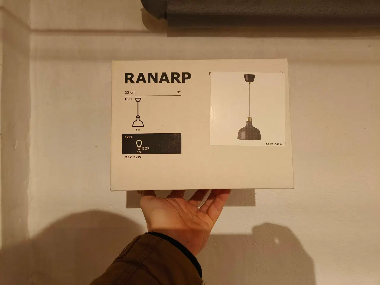 Billede 2 - Ikea Ranarp Sort Lampe