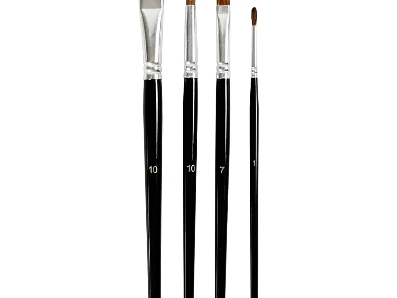 Billede 1 - Akvarelpensler 4 stk. - Professionel kvalitet