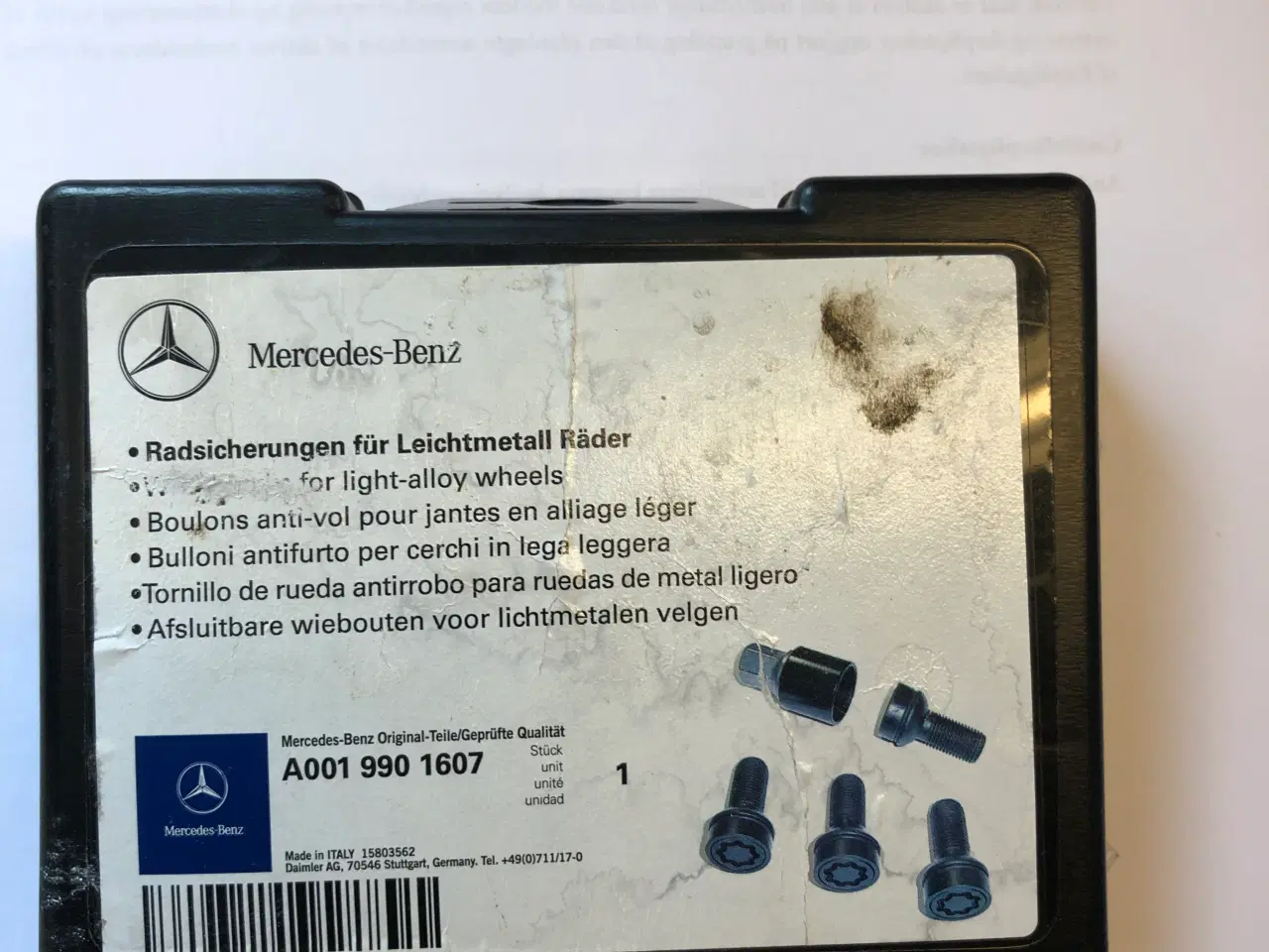 Billede 1 - Sikkerheds Hjulbolte til Mercedes C m.fl