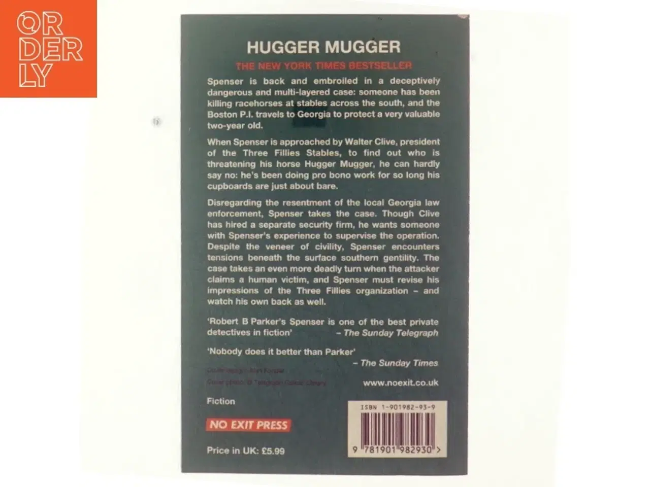 Billede 3 - Hugger Mugger af Robert B. Parker (Bog)