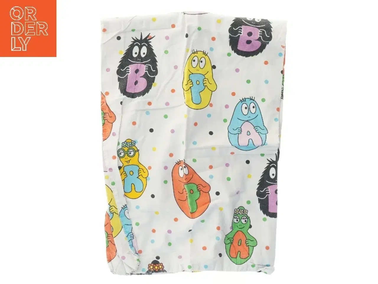 Billede 1 - Børne lagen med Barbapapa motiv (str. 90x60 cm)
