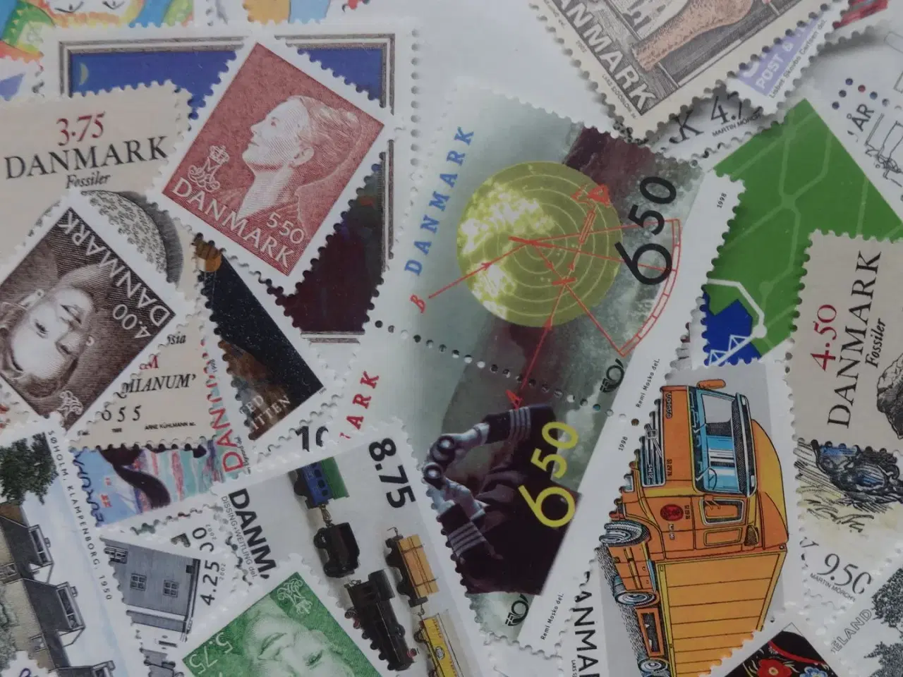 Billede 1 - Rabat 35% på postfriske danske frimærker