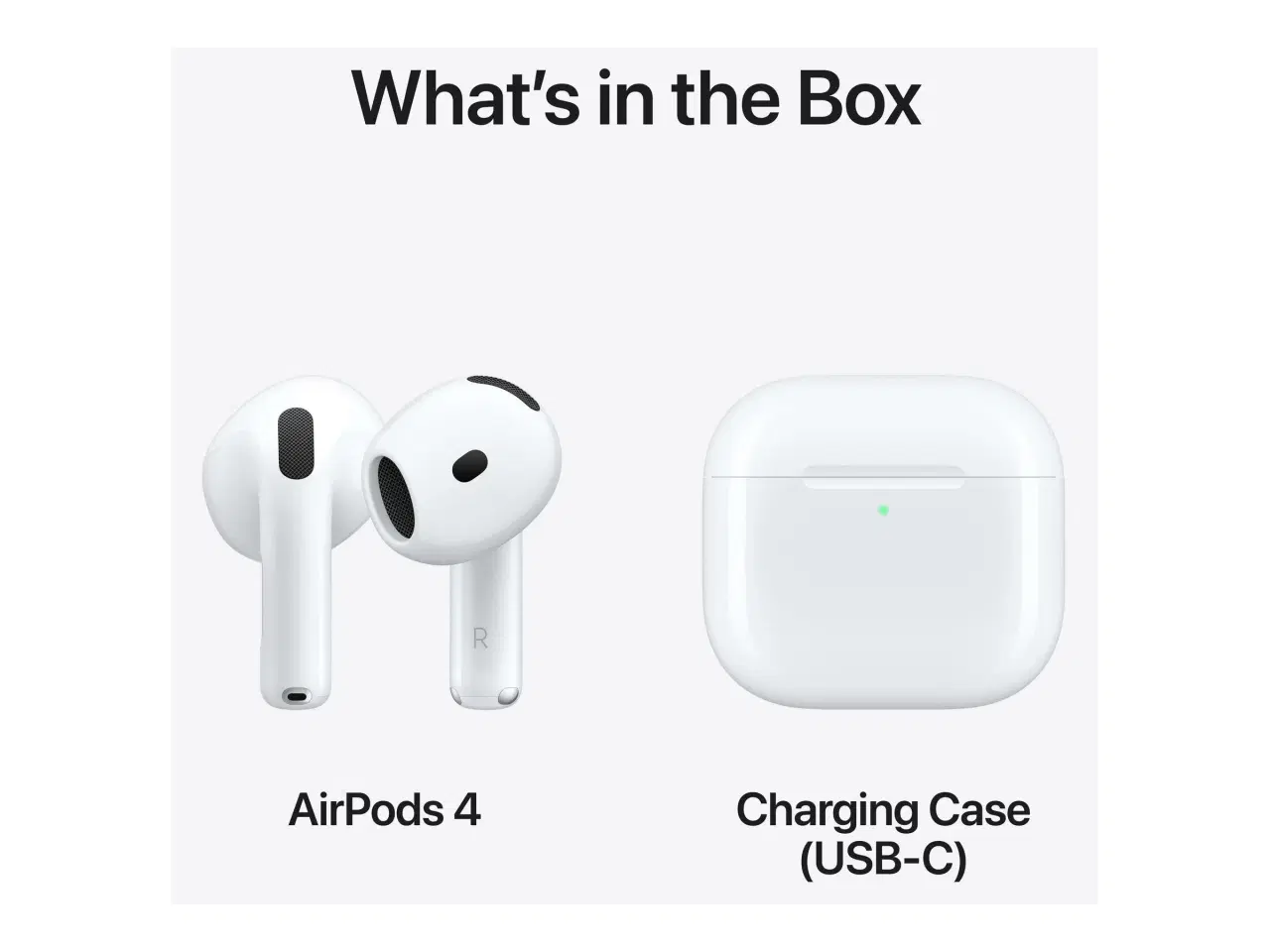 Billede 3 - Trådløse høretelefoner Apple AirPods 4 (2024) – hvid
