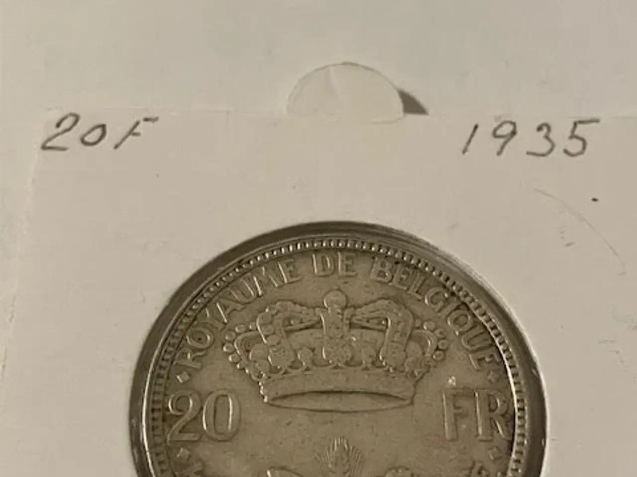 Billede 1 - 20 Francs Belgium 1935