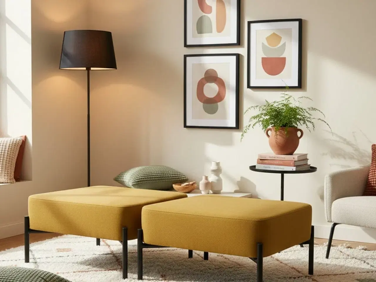 Billede 2 - Holmris B8 | Tweet Puf (Mustard)