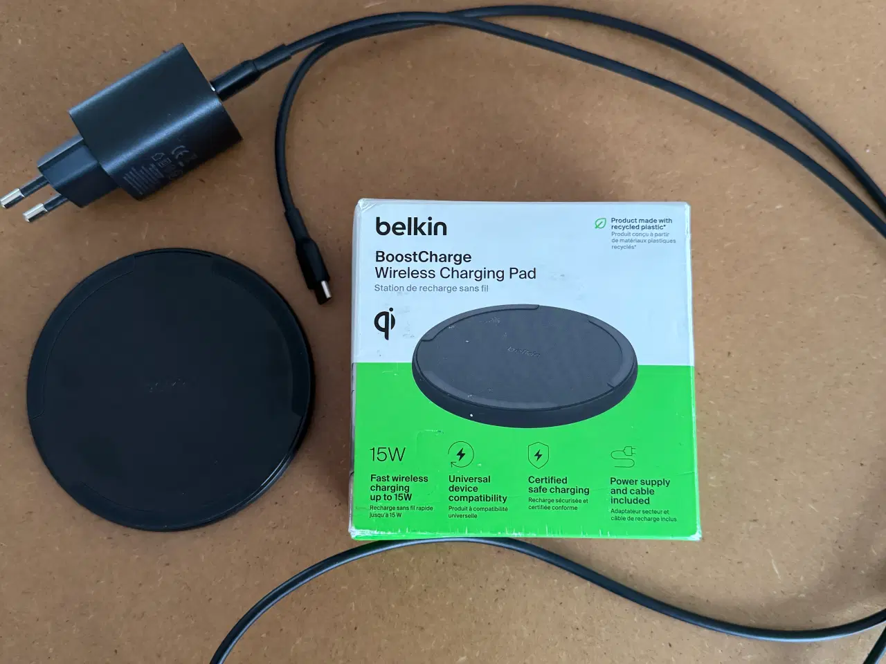 Billede 1 - Belkin BoostCharge Wireless Qi Charger Oplader