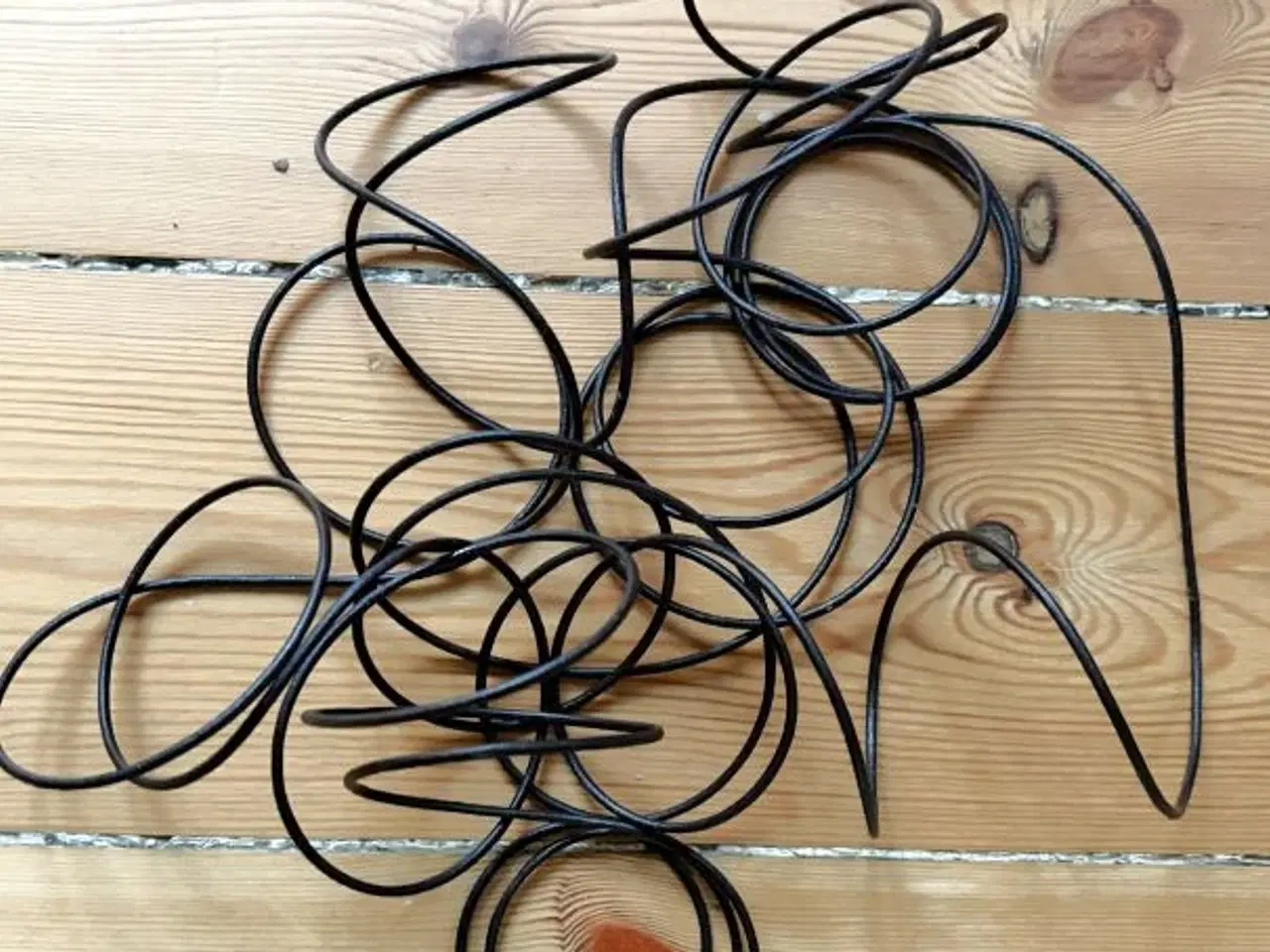 Billede 1 - Helt ubrugt lædersnøre. 4,7 meter.