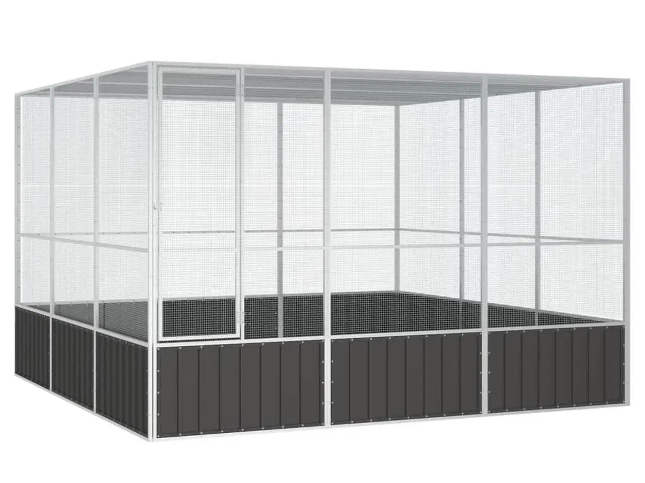 Billede 1 - Fuglebur 302,5x324,5x211,5 cm galvaniseret stål antracitgrå