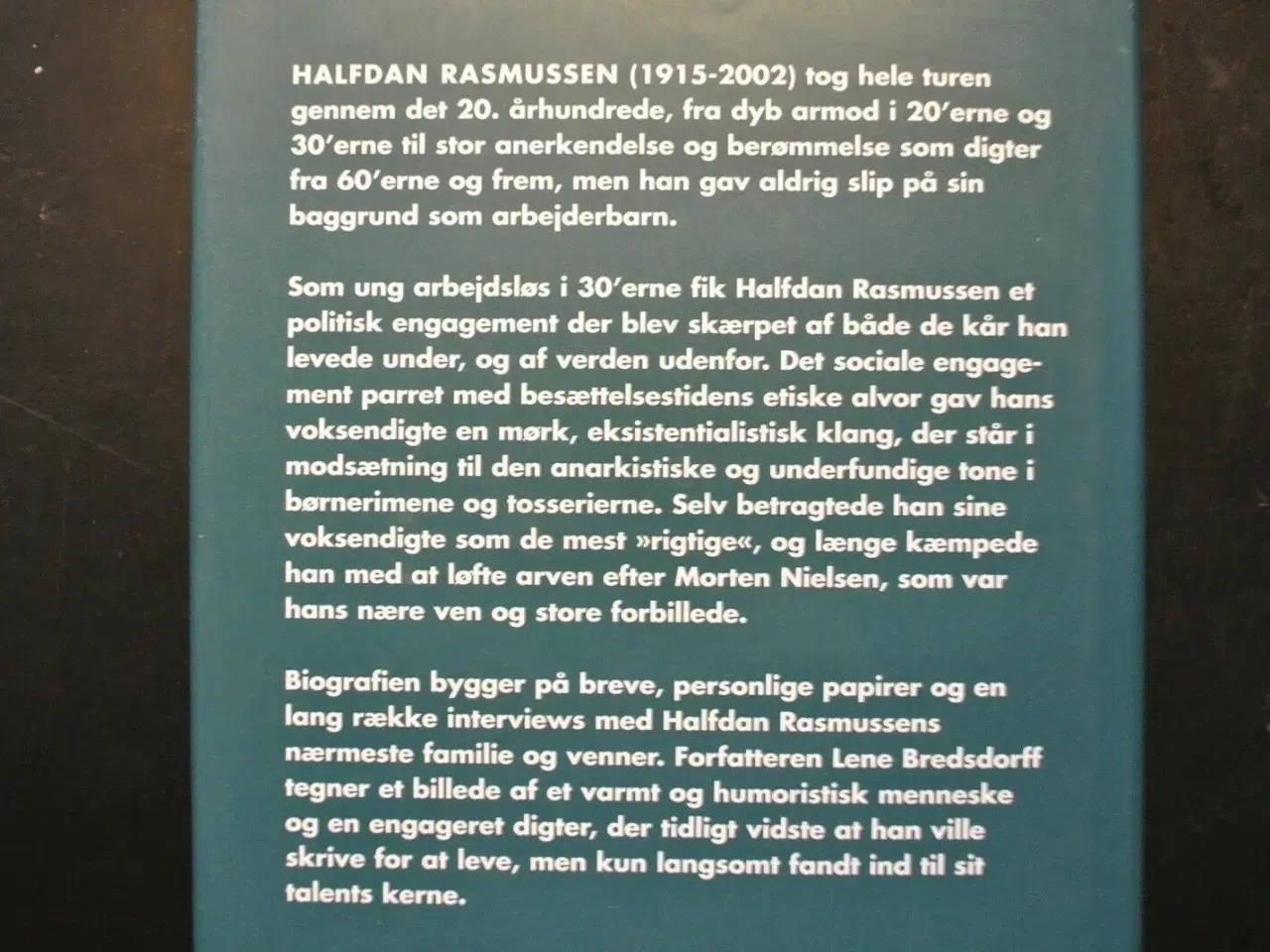 Billede 4 - halfdan - en biografi om halfdan rasmussen, af len